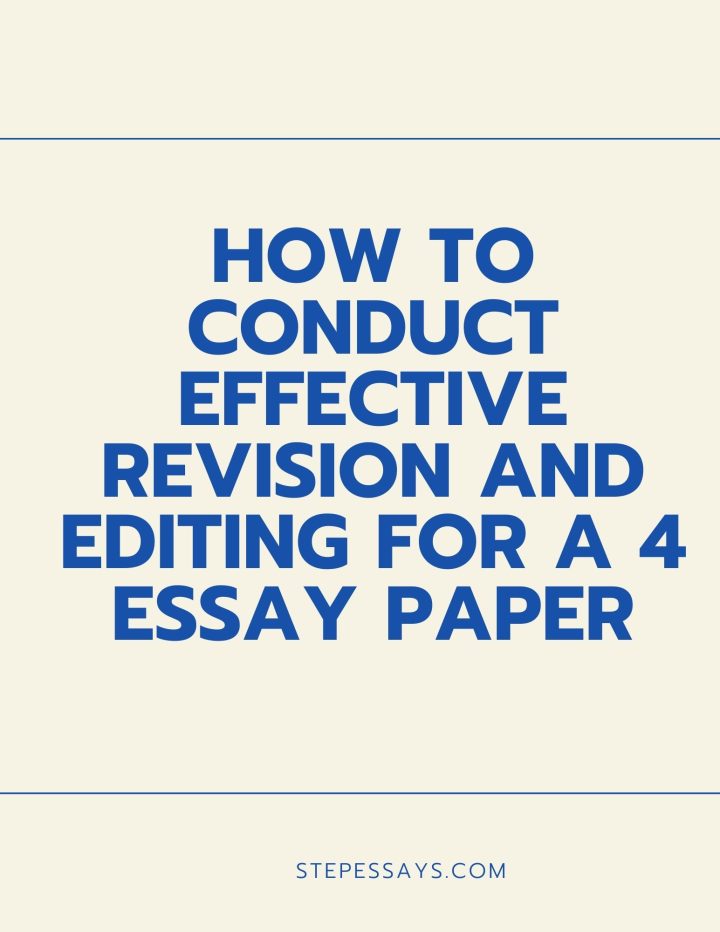 Revision and Editing